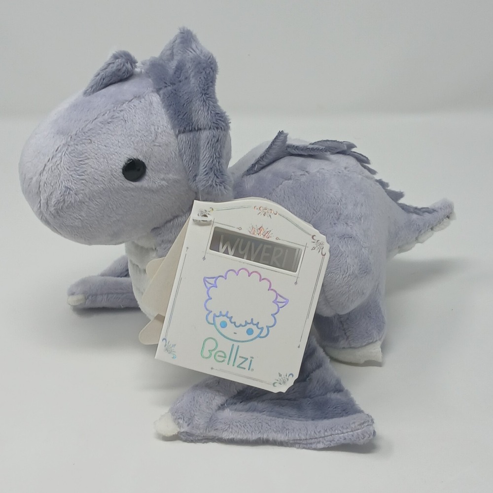 Bellzi Wyveri the Purple Dragon Plush Cute Soft Stuffed Animal Fantasy NWT